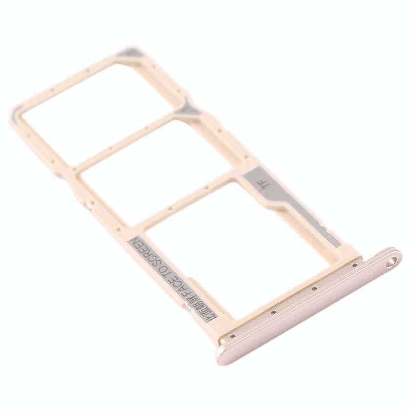 SIM Card Tray + SIM Card Tray + Micro SD Card Tray for Xiaomi Redmi 7A (Gold)