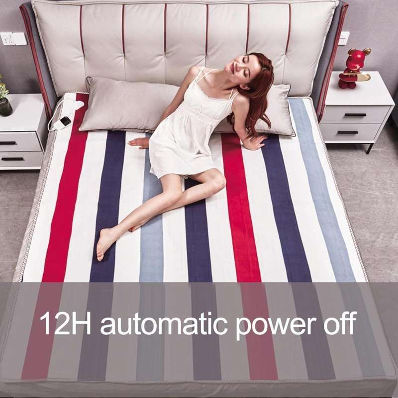 150x120cm Single Control Adjustable Temperature Electric Blanket Electric Mattress(EU Plug)