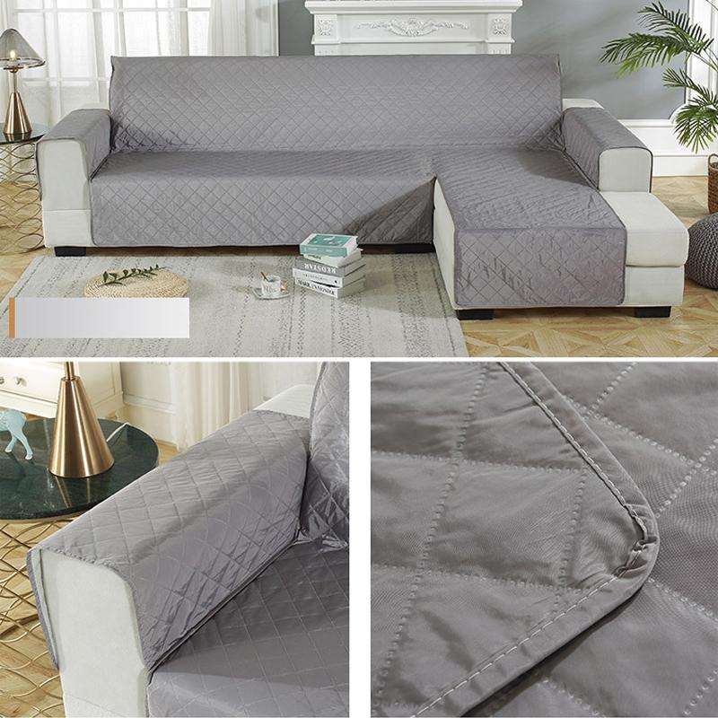 Waterproof Non-slip Pet Cushion One-piece Assemble Sofa Cover, Size:Left-200x270cm(Grey)