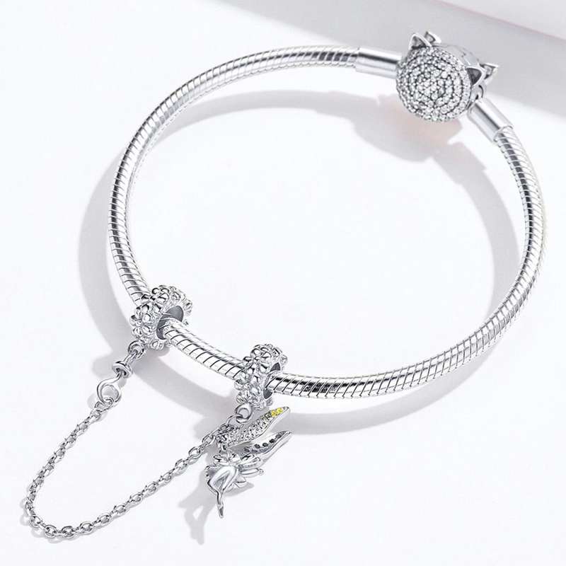 Sterling Silver Safety Chain DIY Bracelet Accessories Elf Jewelry Accessories