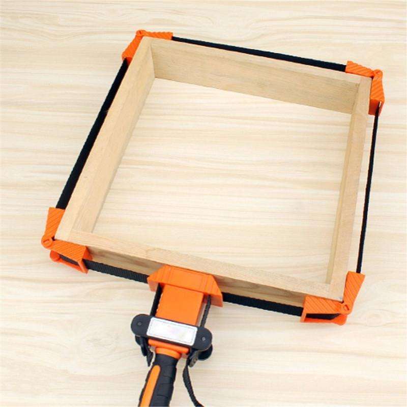 Multifunction Belt Clamp Wood Working Quick Adjustable Band Clamp Polygonal Clip 90 Degrees Right...