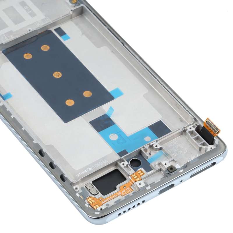 Original OLED LCD Screen for Xiaomi Mi 11T / 11T Pro Digitizer Full Assembly with Frame(Silver)