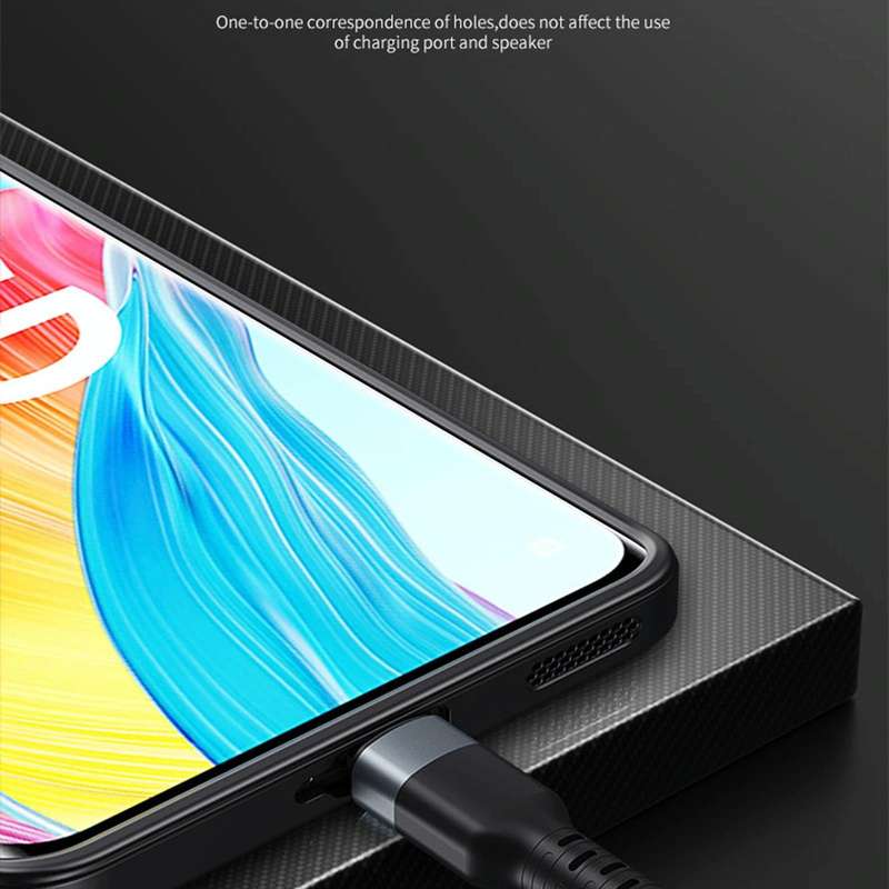 For OPPO A1 Pro / A98 Blade Series TPU + Titanium Alloy Phone Case(Black Red)