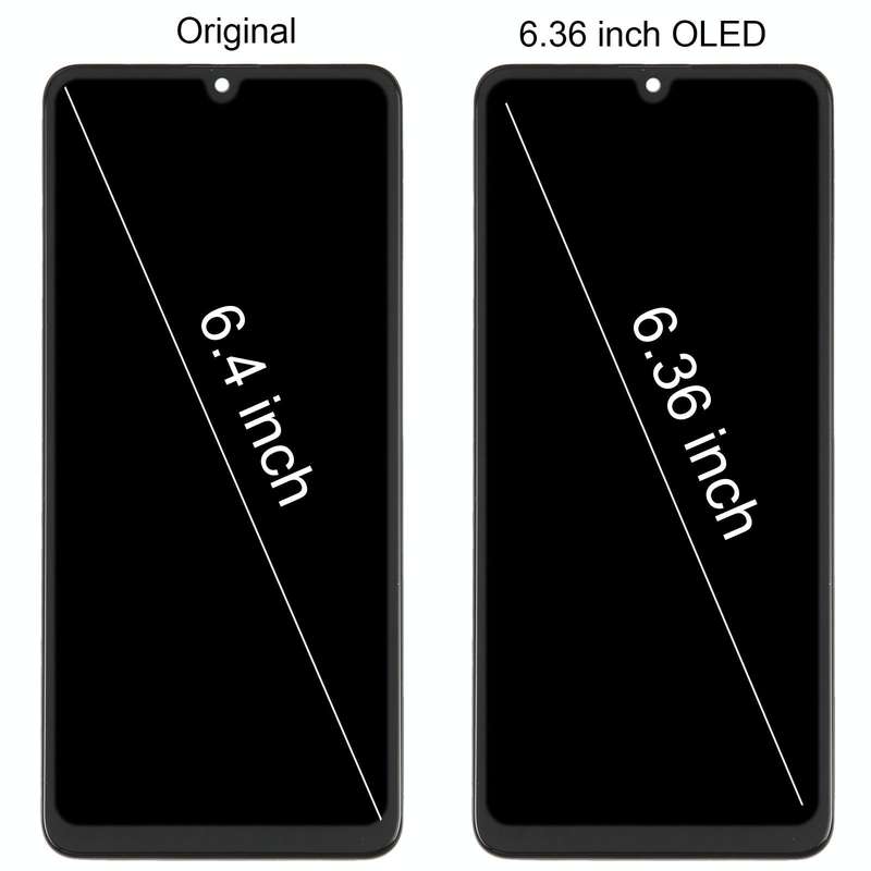 For Samsung Galaxy A32 4G SM-A325 OLED LCD Screen Digitizer Full Assembly with Frame