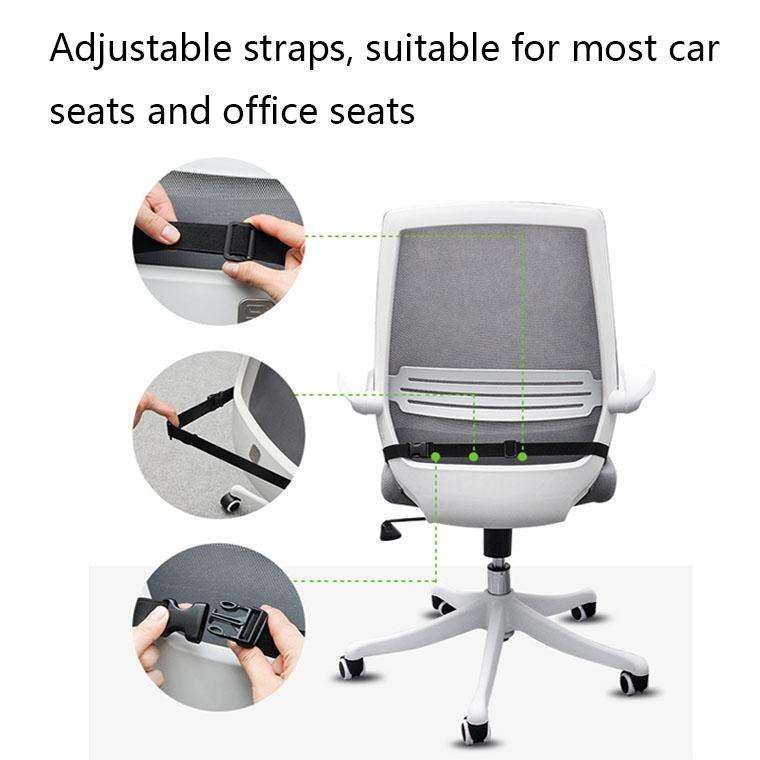 QFC040 U-shaped TThickened Memory Foam Car Seat Cushion(Grey)