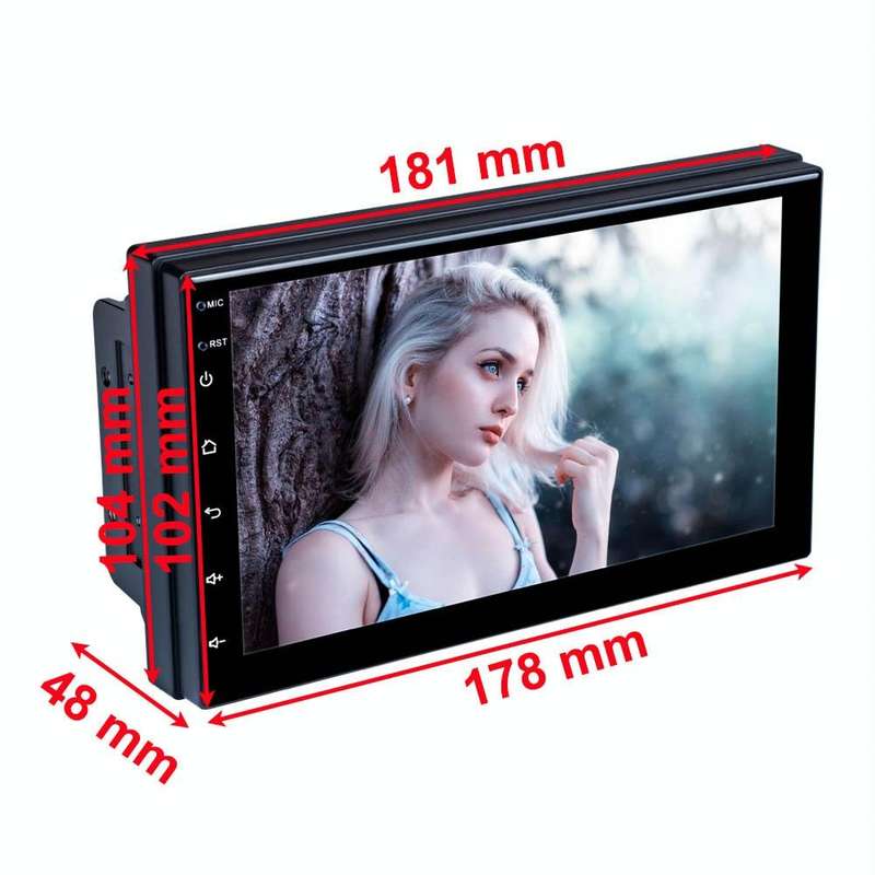 C7001 7 inch Touch Screen Built-In CarPlay Car MP5 Player, Style: Standard