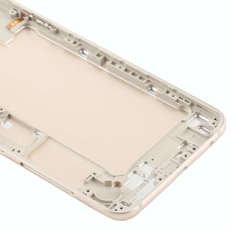 For Galaxy A6+ (2018) / A605 Back Cover with Side Keys & Camera Lens (Gold)