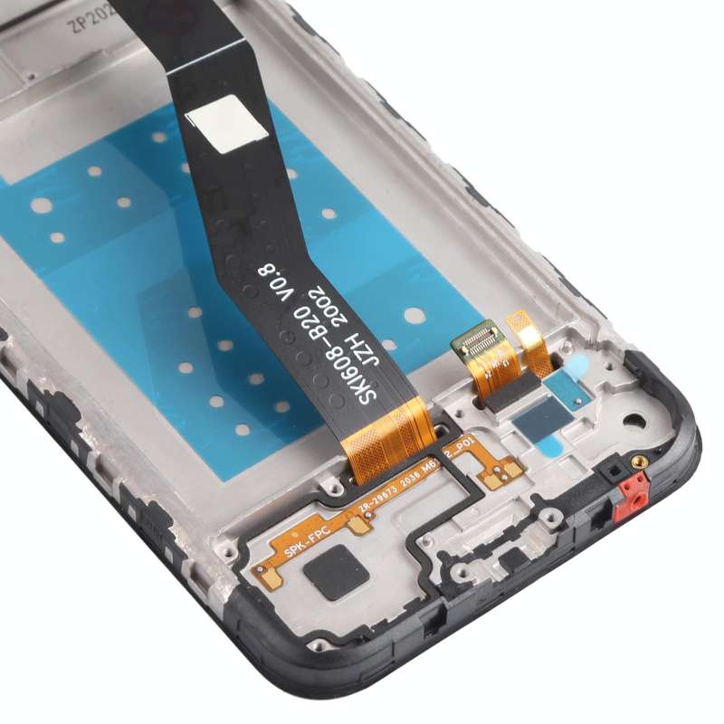 TFT LCD Screen for Motorola Moto E6S XT2053 XT2053-2 Digitizer Full Assembly with Frame (Black)