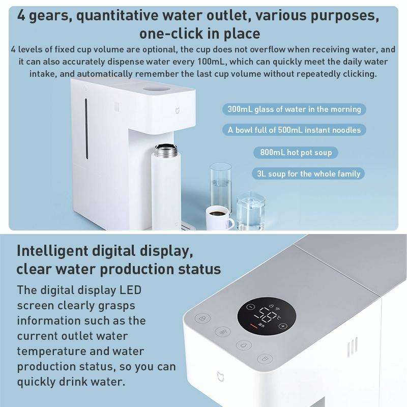 Original Xiaomi Smart 3s Instant Heating Water Dispenser 3L, CN Plug (White)