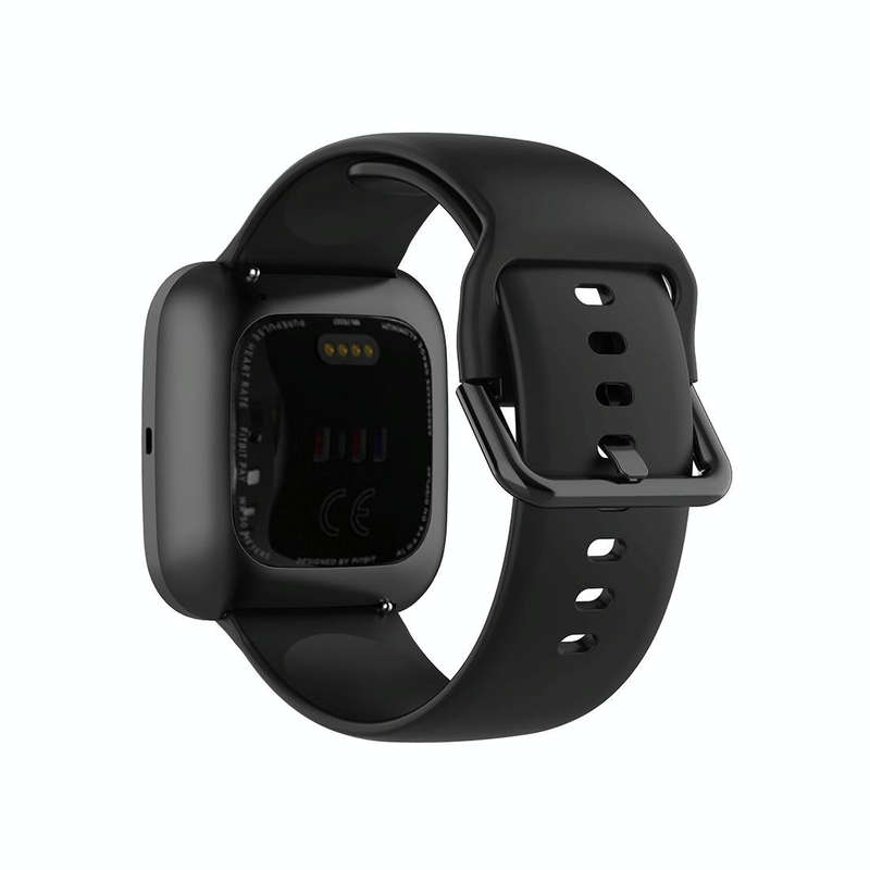 23mm Color Buckle Silicone Wrist Strap Watch Band for Fitbit Versa 2 / Versa / Versa Lite / Blaze...