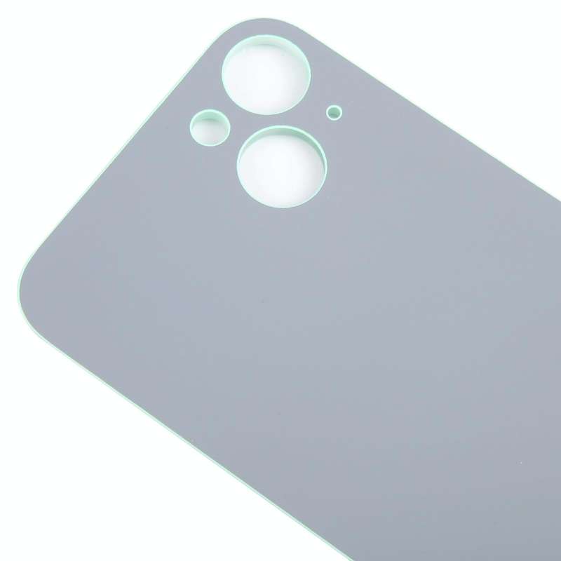 For iPhone 15 Plus Easy Replacement Big Camera Hole Glass Back Battery Cover(Green)