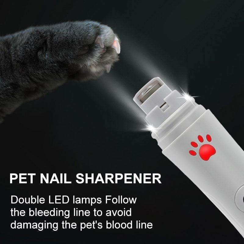 RC-306 Animal Nail Grinder USB Automatic Manicure(White)