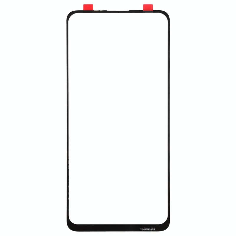 For Vivo Z5x Front Screen Outer Glass Lens (Black)