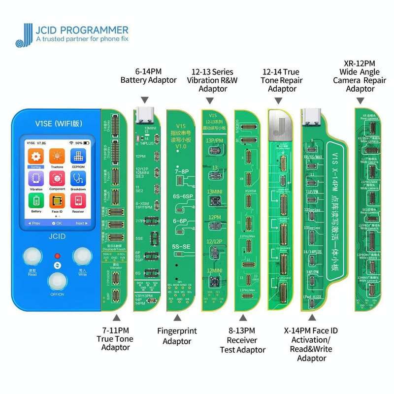 JC V1SE Testing Repair Battery Board For iPhone 6-14 Pro Max