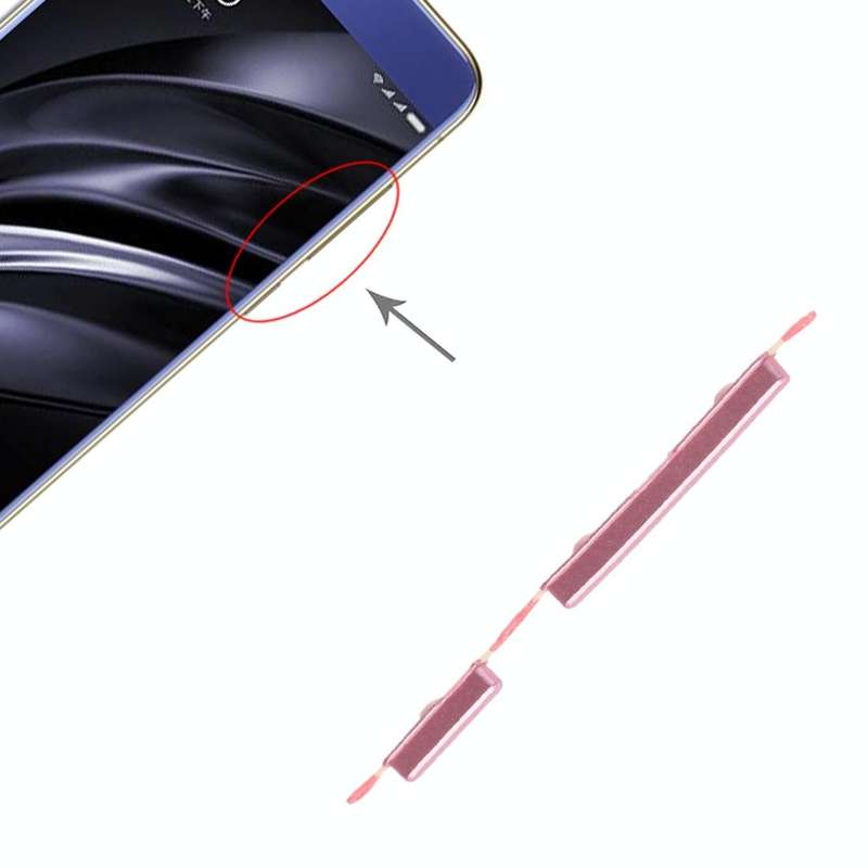 Power Button and Volume Control Button for Xiaomi Redmi 6A / Redmi 6(Pink)