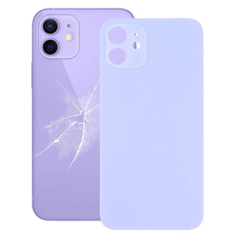 Easy Replacement Big Camera Hole Back Battery Cover for iPhone 12 Mini(Purple)