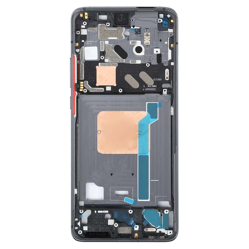 Original Front Housing LCD Frame Bezel Plate for Xiaomi Redmi K30 Ultra M2006J10C(Black)