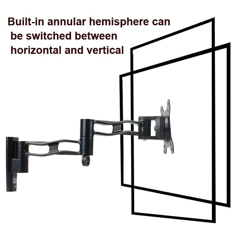 Gibbon Mounts L33 Monitor Bracket Wall Mounting Telescopic Rotating Aluminum Alloy TV Hanger