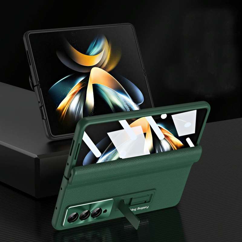 For Samsung Galaxy Z Fold4 5G 360 Full Body Integrated Hinge Folding Phone Case(Black)