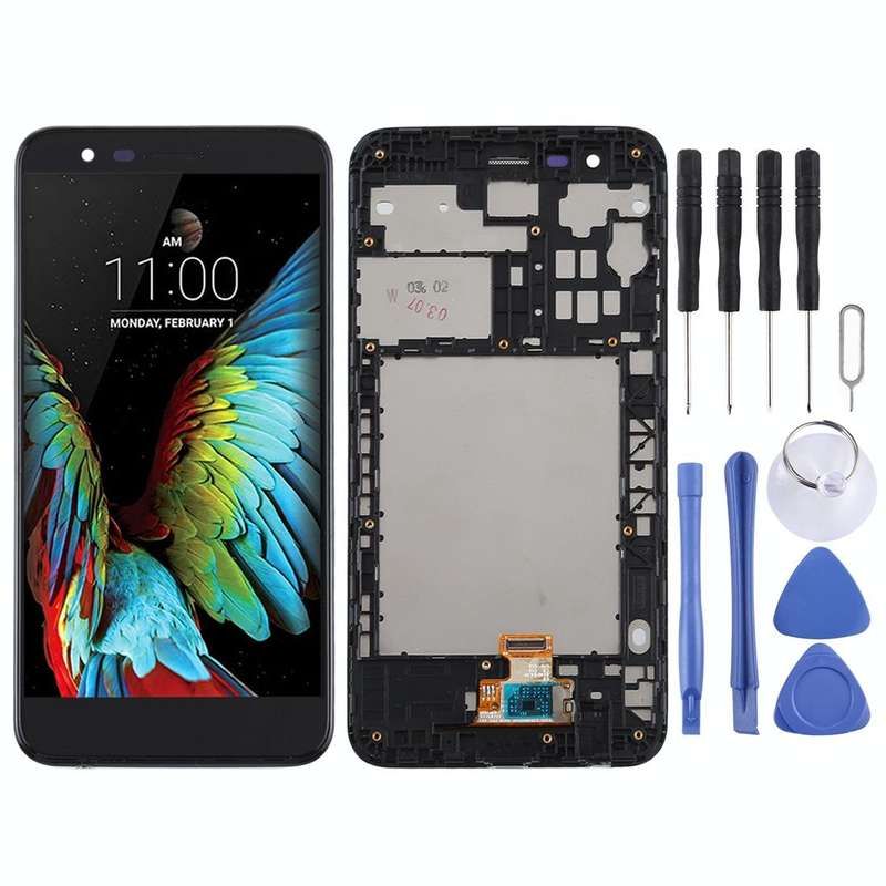 TFT LCD Screen for LG K30 / K10 (2018)/ X410 Digitizer Full Assembly with Frame (Black)