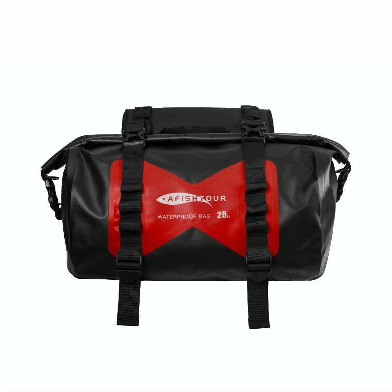 AFISHTOUR FM2021 Large Capacity Waterproof Motorcycle Rear Seat Bag, Color: Red