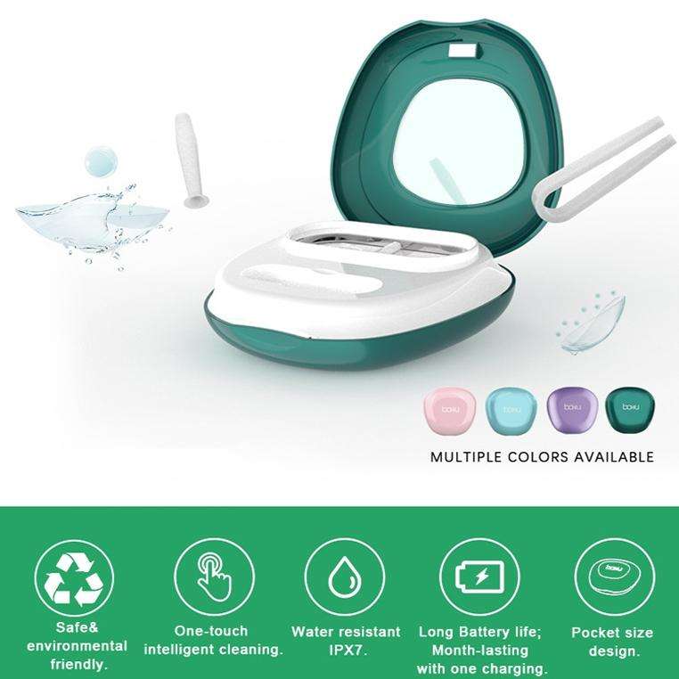 BAKU BA-2030 Portable Ultrasonic Contact Lens Cleaner(Blue)