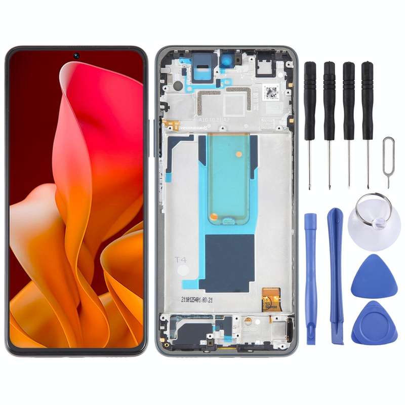 LCD Screen For Xiaomi 11i 5G Digitizer Full Assembly with Frame(Green)