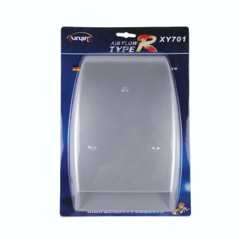 Car Turbo Style Air Intake Bonnet Scoop for Car Decoration(Grey)