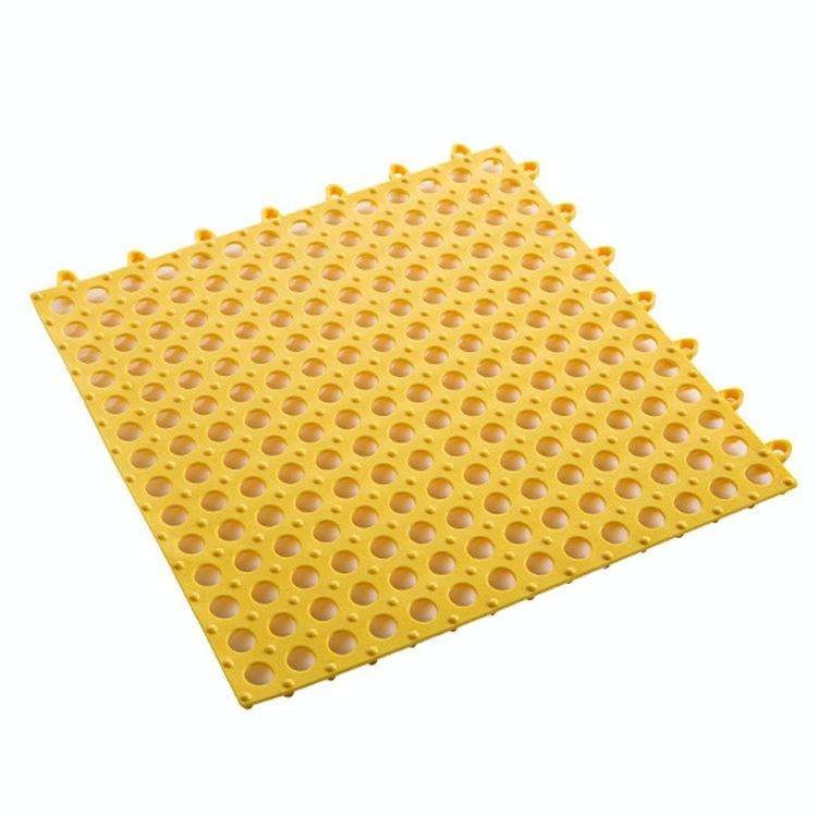 4 PCS Bathroom Anti-Slip Mat Shower Room Splicing Ground Pad, Size: 30x30cm(Yellow)