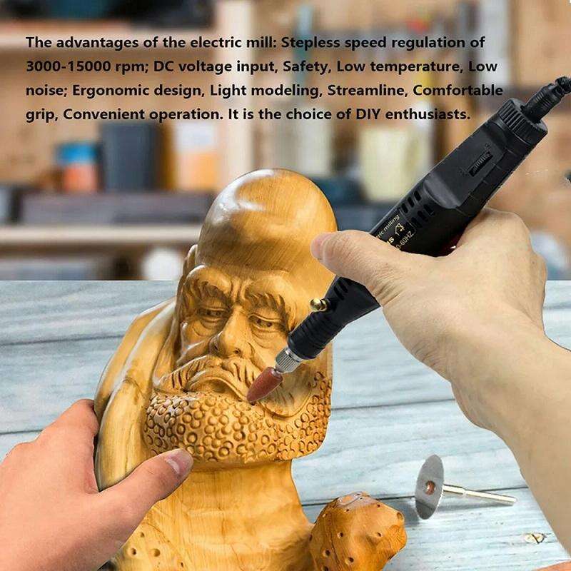 70pcs/set Mini Electric Speed Adjustable Engraving Pen Micro Electric Drill(EU Plug)