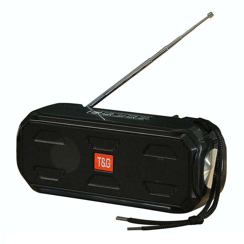T&G TG280 Solar Power Charging Bluetooth Speakers with Flashlight, Support TF Card / FM / 3.5mm A...