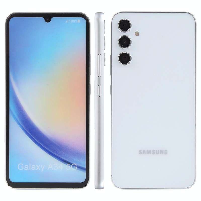 For Samsung Galaxy A34 5G Color Screen Non-Working Fake Dummy Display Model (White)
