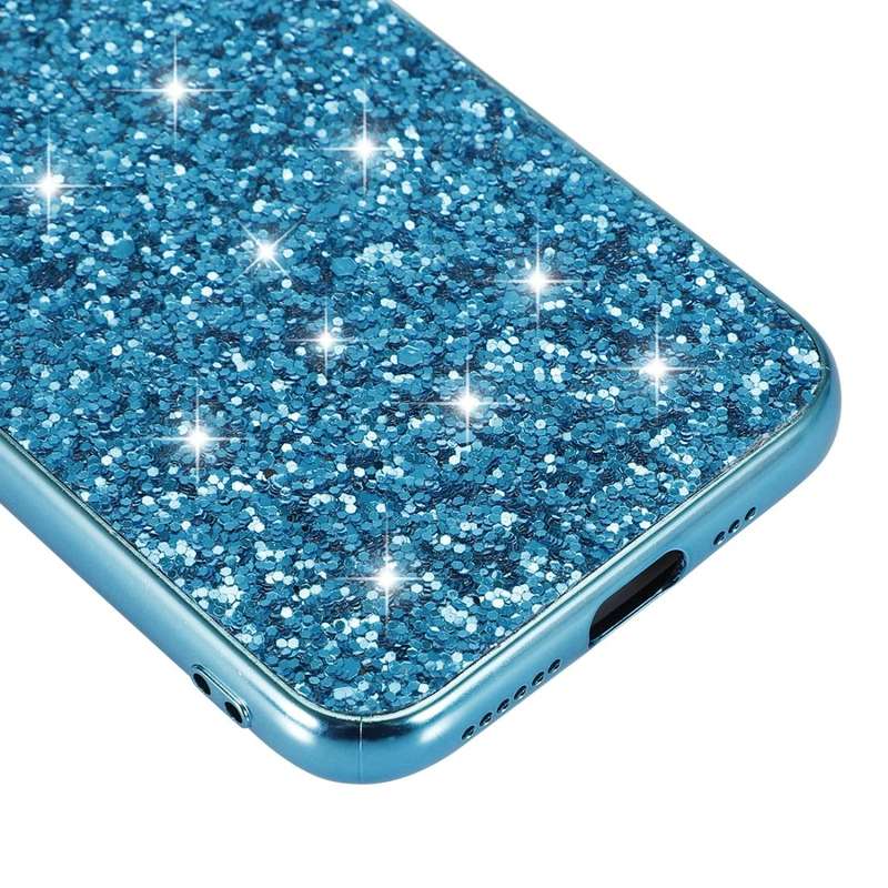Glitter Powder Shockproof TPU Protective Case for iPhone 11(Blue)