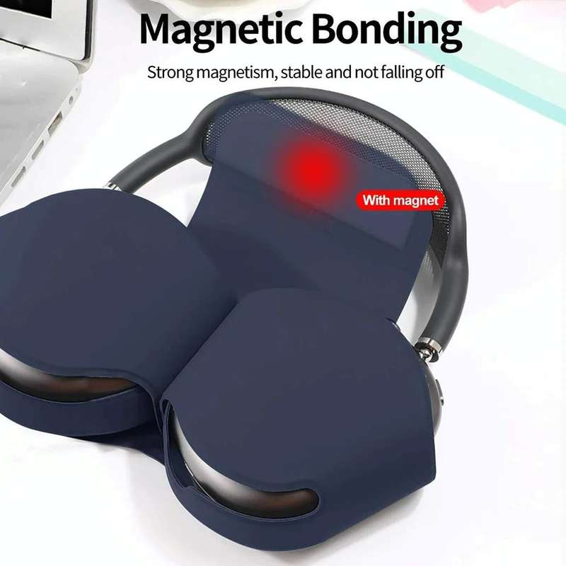 For AirPods Max Headphone Protective Cover Soft Case(Black)