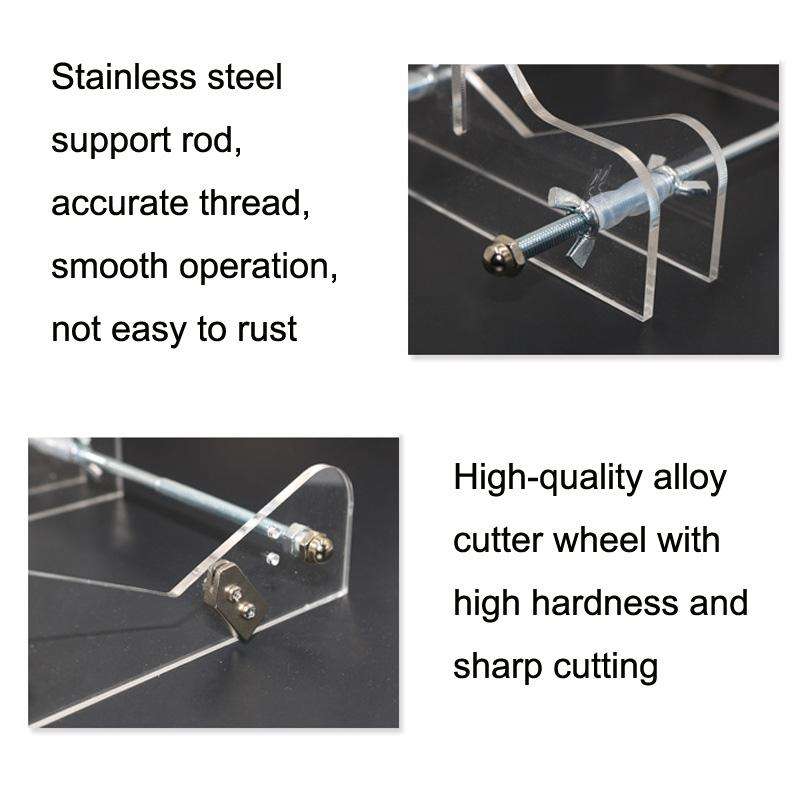 TL060020 Stainless Steel Glass Bottle Cutter, Specification: Square Bottle (Yellow)