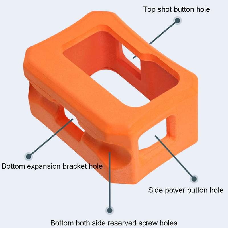 EVA Floaty Case for GoPro HERO10 Black / HERO9 Black (Orange)