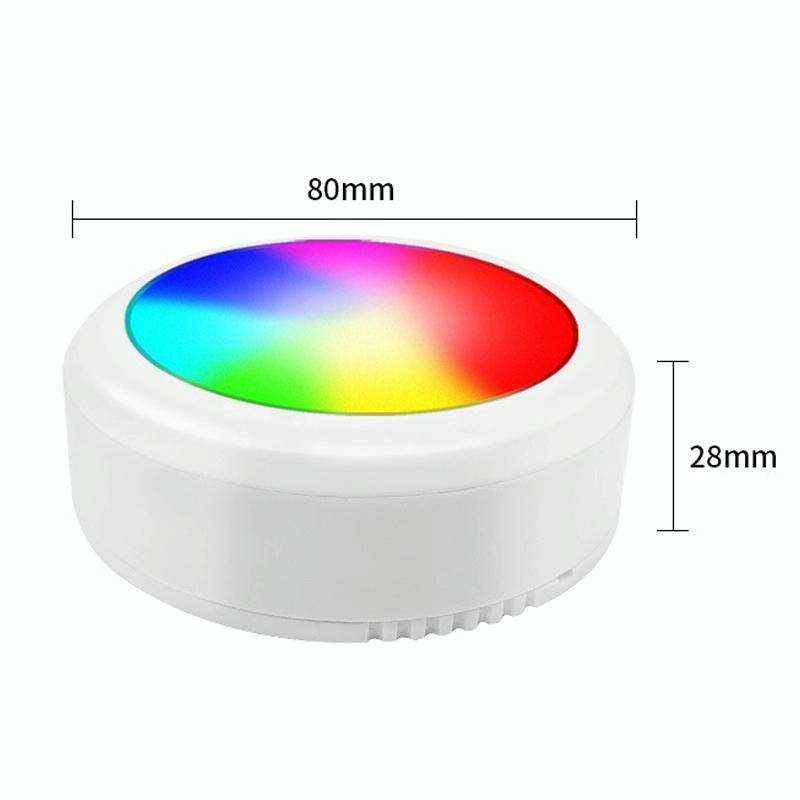 TL009-RGB Wireless Timer Dimming Night Lights Party RGB Atmosphere Lights with Remote Control(White)