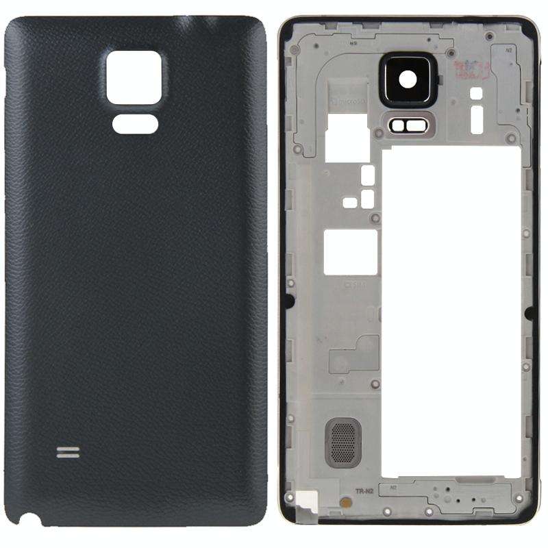 For Galaxy Note 4 / N910V Full Housing Cover (Middle Frame Bezel Back Plate Housing Camera Lens P...
