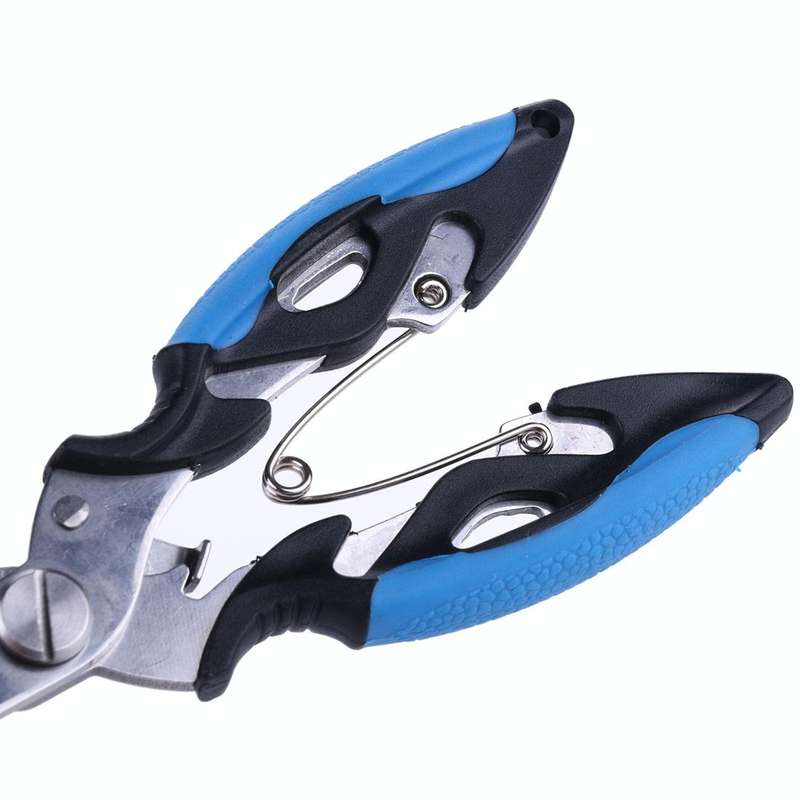 HENGJIA QT013 Multifunctional Stainless Steel Jaw Fishing Pliers Scissors Hook Removal Tool Line ...