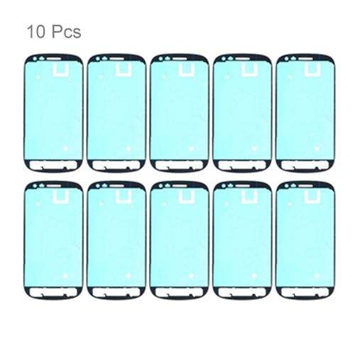 For Galaxy SIII mini / i8190 10pcs Front Housing Panel Adhesive Sticker