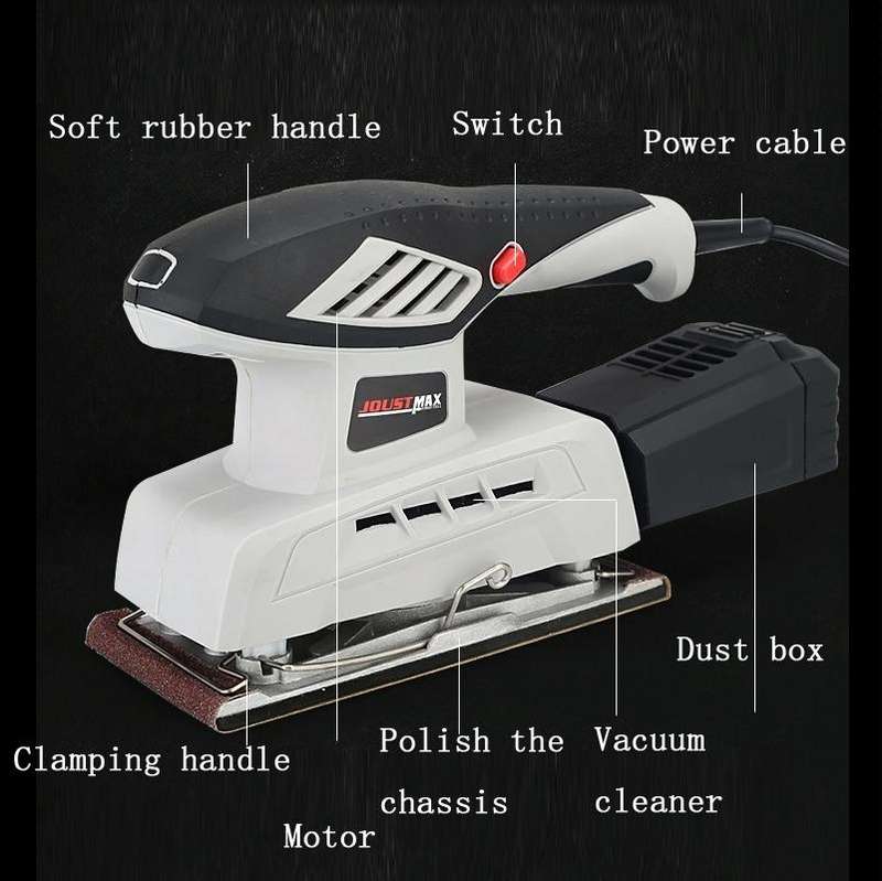 AOTUO Electric Sandpaper Machine Wall Sanding Polishing Machine Electric Tools, EU Plug, Model: J...