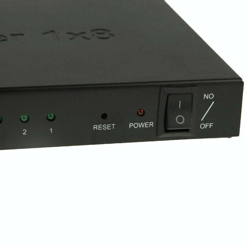 V1.4 Full HD 1080P 1 x 8 HDMI Amplifier Splitter, Support 3D(Black)