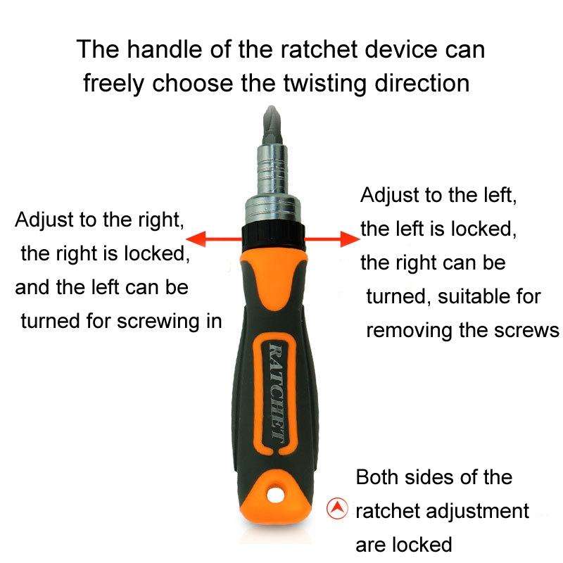 38 In 1 Labor-Saving Ratchet Multi-Purpose Screwdriver Set Household Hardware Tools Combination S...