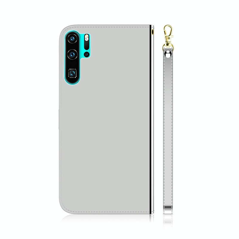 For Huawei P30 Pro Imitated Mirror Surface Horizontal Flip Leather Case with Holder & Card Slots ...