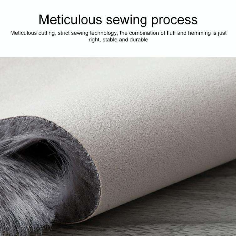Imitation Wool Soft Home Living Room Carpet Sofa Cushion Mats, Size:40x60cm(Grey)