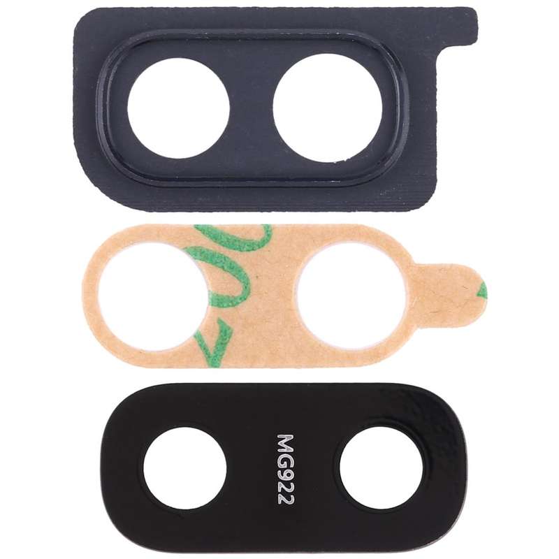 For Galaxy A20 10pcs Camera Lens Cover (Black)