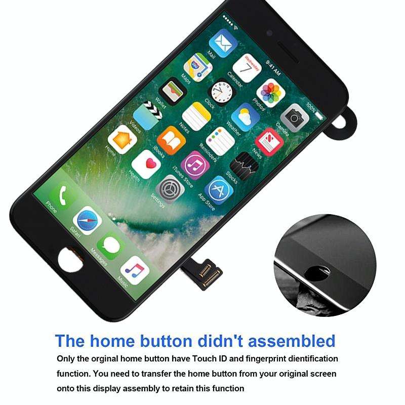 TFT LCD Screen for iPhone 7 with Digitizer Full Assembly include Front Camera (White)