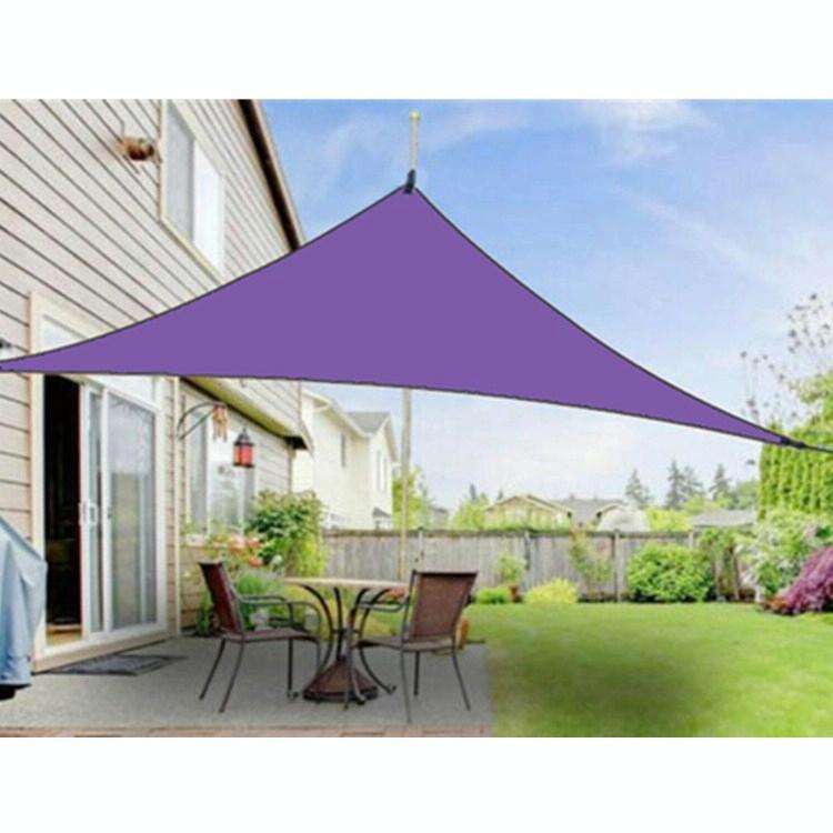 Outdoor Sunshade Triangle Sky Screen Simple Sun Protection Canopy, Size:3X3X3M(Random Color)