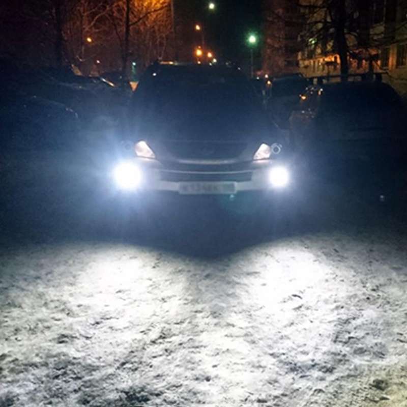2 PCS H4 DC12V 4.3W 6000K 500LM Car Fog Lights with 12LEDs SMD-2525