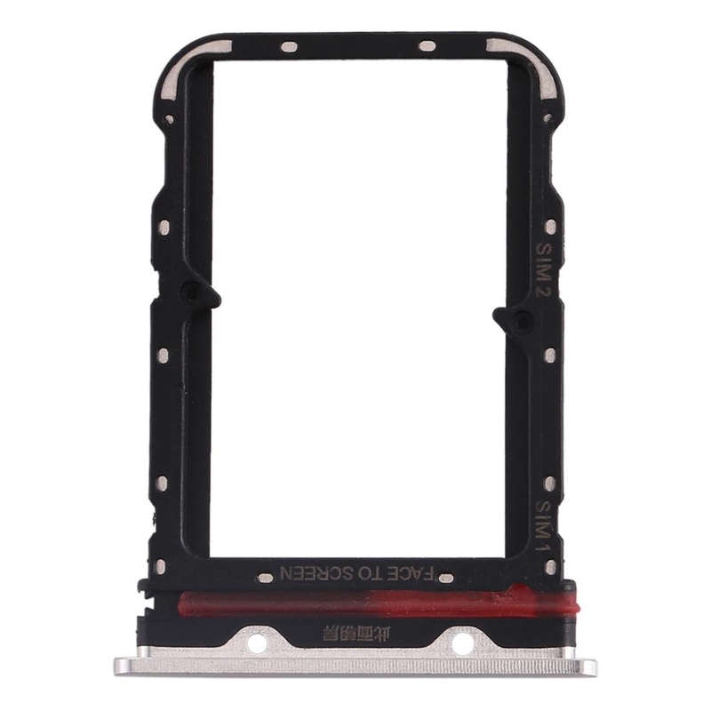 SIM Card Tray + SIM Card Tray for Xiaomi Mi CC9 Pro/Mi Note 10/Mi Note 10 Pro/Mi Note 10 Lite(White)